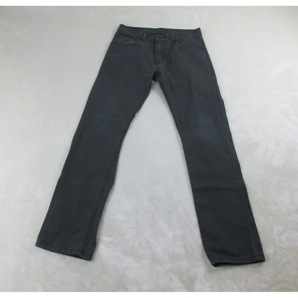 Levi's 511 Pants Boys 18 Regular Gray Denim Jeans Skinny Pockets Youth Kid 29X29